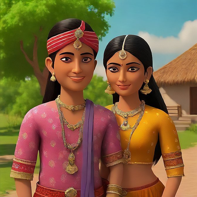 3D cartoon character art